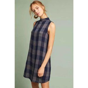 Cloth & Stone x Anthro Plaid Mock Neck Tunic Dress